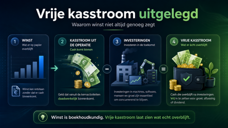 Vrije kasstroom uitgelegd: waarom winst niet altijd genoeg zegt